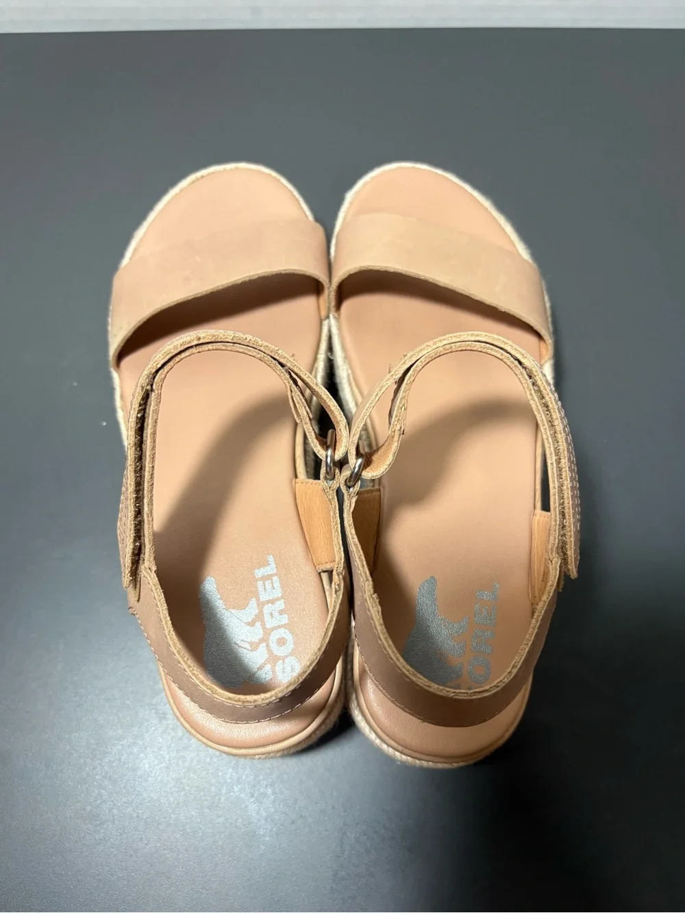 SOREL Cameron Leather Flatform Sandals